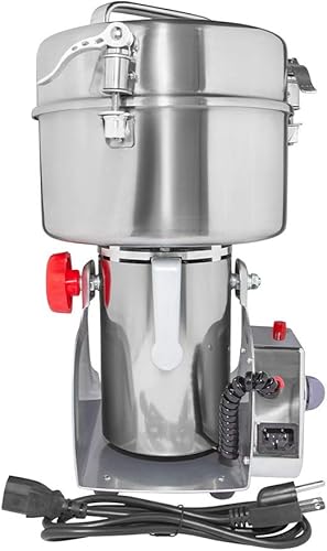 Miniatura 4 de ALDKitchen Molino de grano  Molinillo tipo oscilante para especias, hierbas, raíces  Uso comercial  Acero inoxidable  110V (88.18 oz)