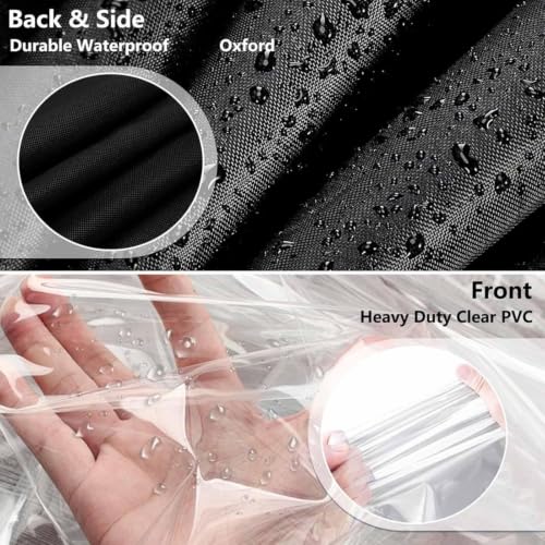 Cubierta para estantería Oxford con cremallera impermeable para cobertizo 6