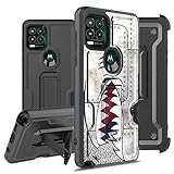 BEYOND CELL Armor Kombo - Funda compatible con Moto G Stylus 2021 (5G), funda protectora híbrida resistente y resistente, protección contra caídas a prueba de golpes con clip para cinturón y soporte.
