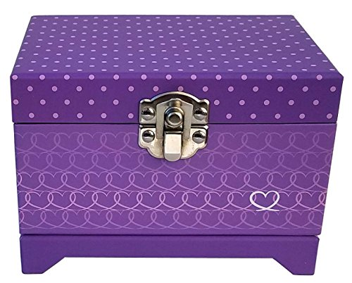 My Tiny Treasures Box Company Ballerina Music Box (Heart Ballerina Music Box - Purple) #TOP2