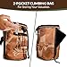 Chalk Bag for Rock Climbing - Bouldering Chalk Bag Bucket with Reflective Strip and 2 Large Zippered Pockets - Rock Climbing Gear Equipment - Pledging 10% Net Profit to Wildlife Conservation