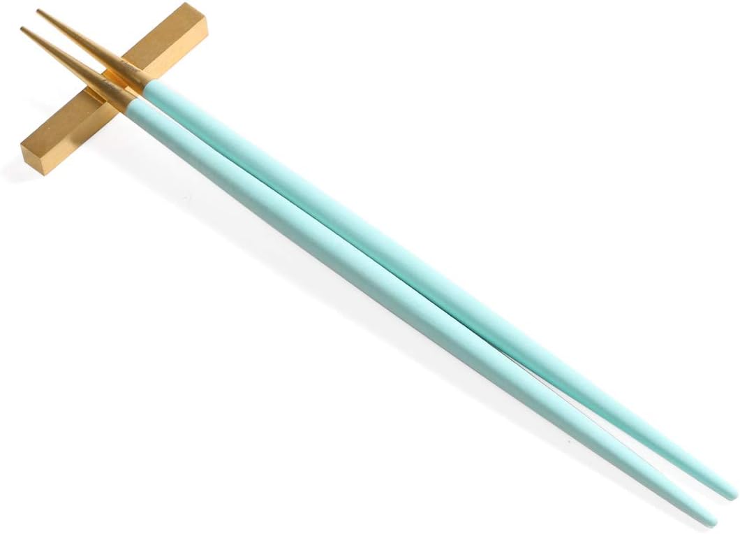 Cutipol GOA Turquoise Gold Chopsticks + Chopsticks Rest Set G029TGB