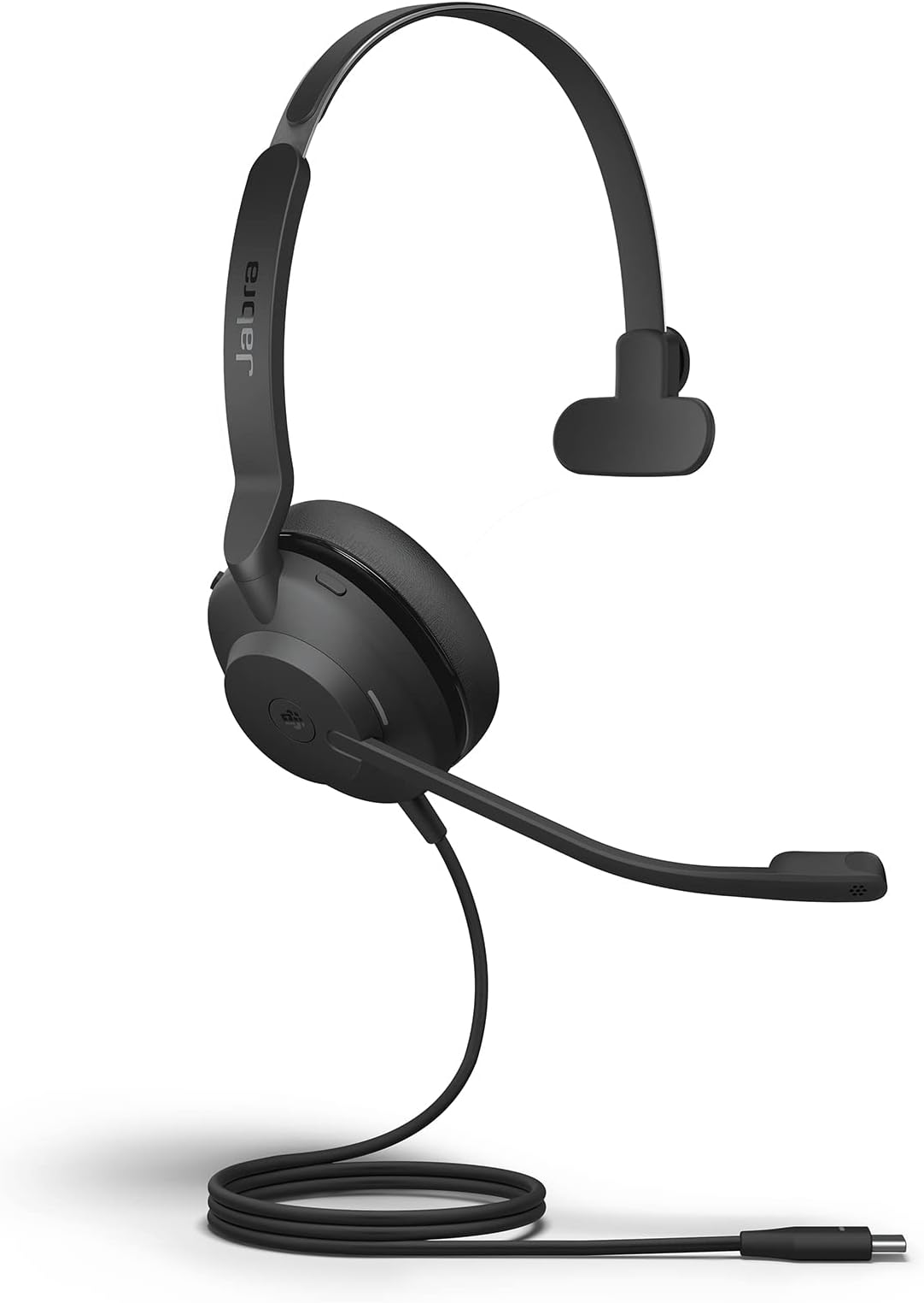 Evolve2 30 UC Wired Headset, USB-C, Mono, Black – Lightweight, Portable Telephone Headset with 2 Built-in Microphones – Work Headset with Superior Audio and Reliable Comfort
