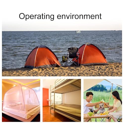 Image of Seadra Foldable 3 Blades Portable USB Wireless Remote Control plug in LED Light camping Mini fans outdoor Ceiling camping tripod Fan Easy to use