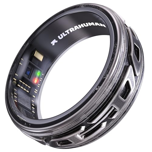 Image of ULTRAHUMAN Diesel Ring I Fashion of The Future | Industrial Design Meets Performance I Size First | Smart Ring Activity Tracker for Men & Women | Actionable Health Insights | (Phantom, 5)