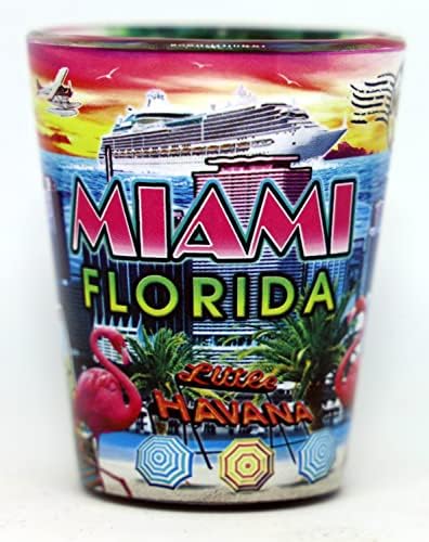 Miami Florida Scene In-and-Out Shot Glass image 4