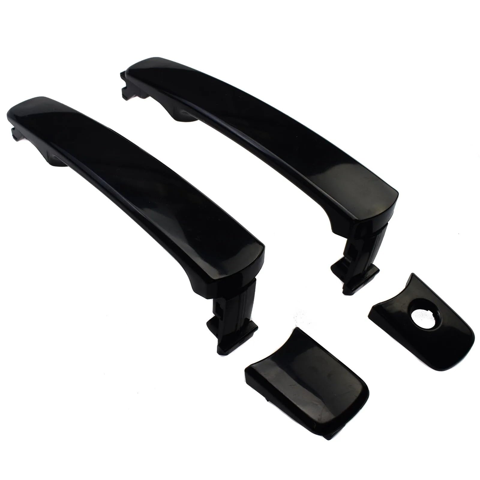 Hillar Front Pair Door Outer Handle For Nissan For Murano For Rogue For Select 2003-2015 Exterior Outside Door Handle & Cap 80640Am205 82646Am805(Front Pair)