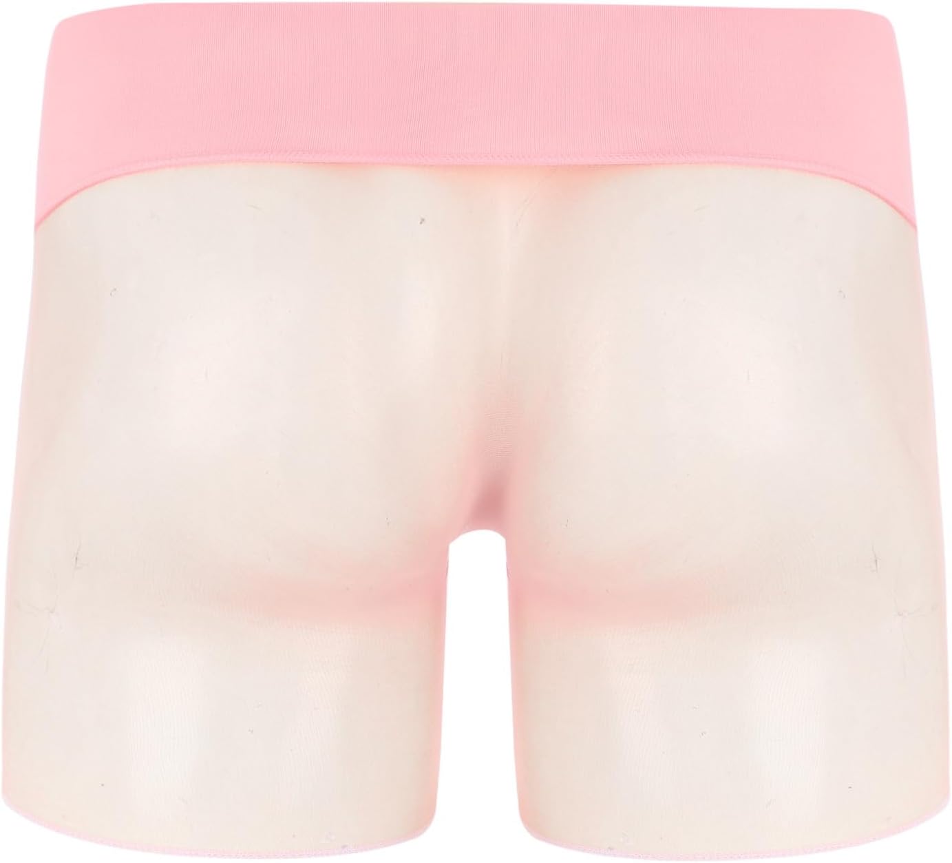 Men's Pantyhose Boxer Briefs Panties Ice Silk Sheer Boyshort Underwear with Sheath Pouch