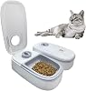 YANZEO Automatic Pet Feeder, 2 Meals Smart Pet Cat Dog Feeder with 48-Hour Timer for Cats and SmallMedium Dogs Pet Food Feeder