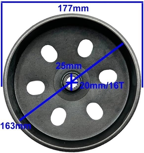177mm Clutch Bell Housing Assembly for 400cc ATV 27459
