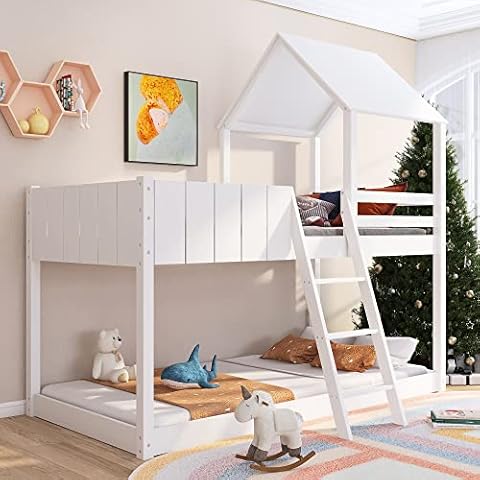 BTM 3FT Treehouse Bunk Bed with Guard Rail Cover