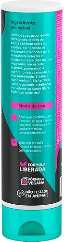 Miniatura 2 de NOVEX Acondicionador negro místico (10 onzas), para control del encrespamiento y protección de puntas abiertas