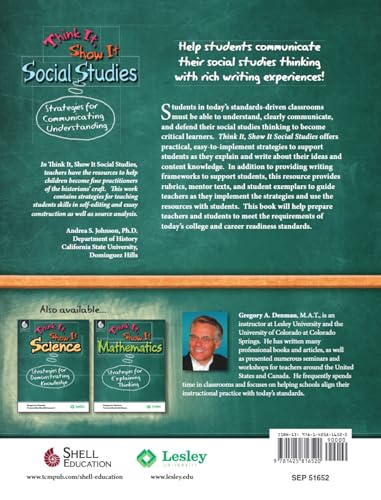 Think It, Show It Social Studies: Strategies for Communicating Understanding - Teacher Resource Provides Strategies to Develop Clear and Concise Writing Skills (Professional Classroom Resource) - Image 2