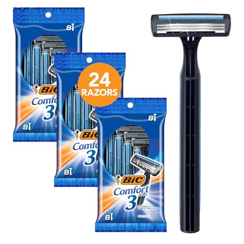 BIC Comfort 3 Disposable Razors 24-Pack for $7.70 via Sub. & Save + free shipping w/ Prime