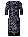 Chicwe Women's Plus Size Cashmere Touch Shift Dress with Keyhole Neck and Metal Trim - Knee Length Casual and Work Dress
