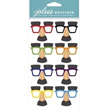 EK Success Brands Jolees Boutique Decorative Stickers, Noses and Glasses Dress Ups, Mini