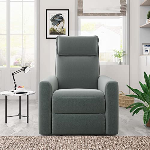 Recliner Chair with Padded Seat, Microfiber Manual Recliner Sofa Modern Recliner Chair Club Chair Home Theater Seating for Living Room Single Sofa Recliner Chair - Image 3
