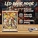 Book Nook Kit for Adults, Booknook DIY Miniature House Kit, Mini House Bookshelf Decor 3D Wooden Puzzle, Birthday Gift for Family, Friends - Theater