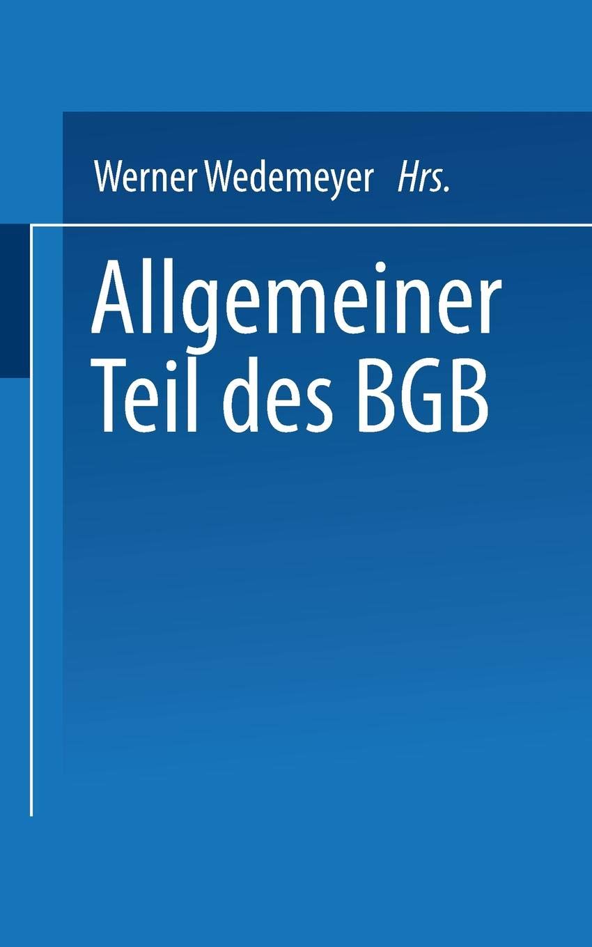 Allgemeiner Teil des BGB: 4 (Juristisches Colloquium)