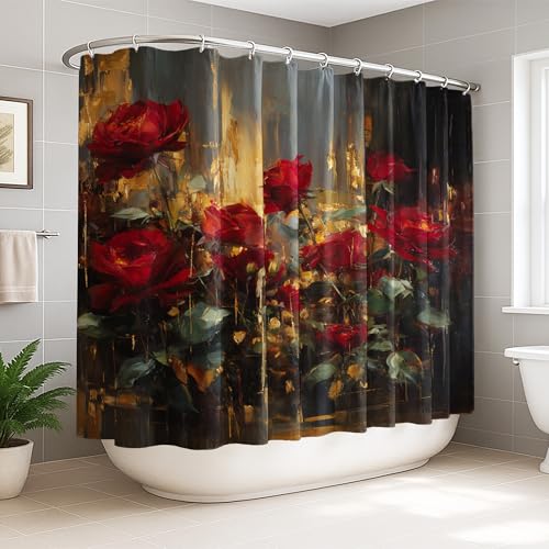 Rideau de douche extra large anti-éclaboussures pour grande baignoire