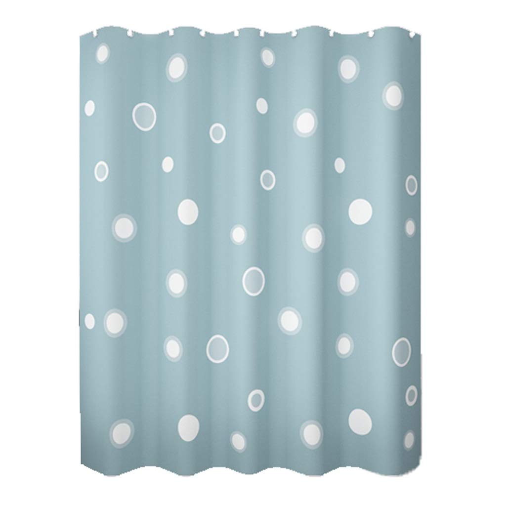 Rideau de douche en tissu bleu de qualité supérieure 100 * 180 cm occultant