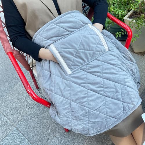 Manta térmica con pilas y lavable para sofá y viajes con calefacción recargable 4