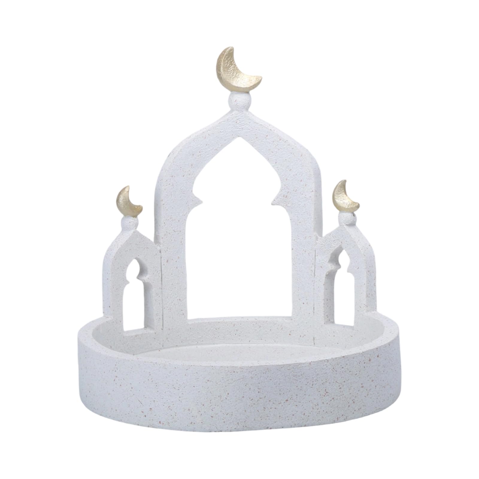 Zxfdsfdbnm Ramadans Eid Home Decorations Gold and White Mosque Tower Islamics Eid Mubaraks Decors Storage Box Ornament Home Decors Ramadans Decorations