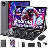 Android 16 Tablet 11 Inch with Gemini AI, T7250 Octa-Core, 24GB RAM + 256GB ROM /2TB TF, 16MP+8MP, 1920x1200 IPS HD Display, 8000mAh, Widevine L1, GPS, 2 in 1 Tablets with Keyboard Mouse Stylus
