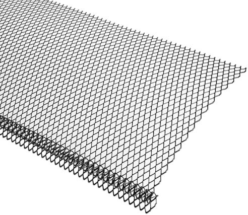 SDSNTE Lock-in Gutter Guard - 6” x 120 ft Durable Coated Steel Leaf Gutter Guards Micro Mesh Gutter Screens Gutter Protection Covers Fit K Style Gutter, Black, Pack of 40