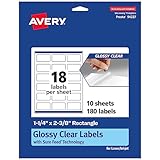 Avery Glossy Clear Rectangle...