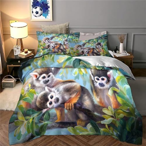 Housse de couette écureuil microfibre douce et hypoallergénique - 6