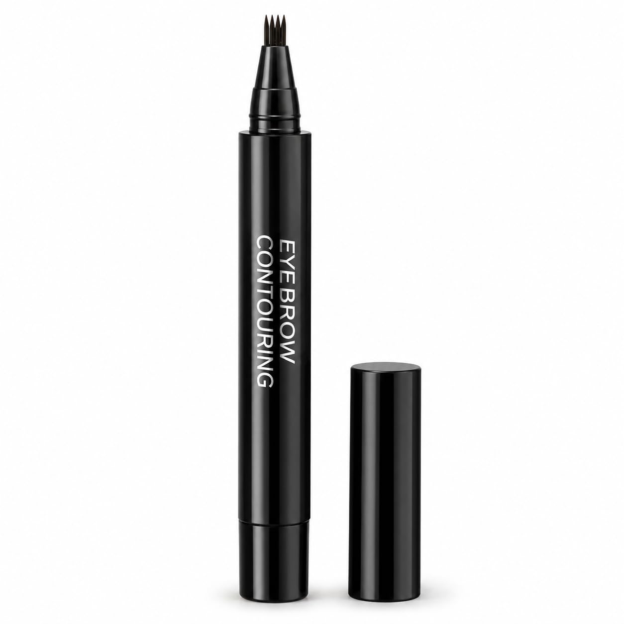 4 Tip Eyebrow Pen for Women & Men | Waterproof Microblading Brow Pencil | Natural Hair Stroke Eyebrow Tattoo Pen | Long Lasting Smudge Resistant Fine Fork Tip Eyebrow Contouring Makeup (Black)-image-37