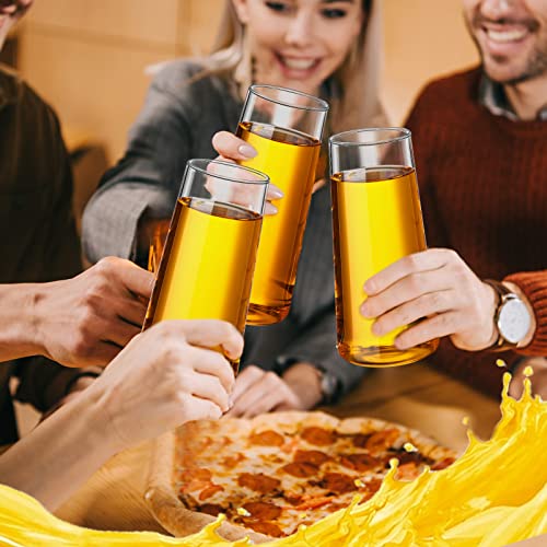 Rtteri 10 Pcs 18.3 Oz Tall Modern Water Juice Drinking Glasses Clear Drinking Glasses Tall Reusable Coffee Glasses Large Highball Glass Iced Tea Glasses For Kitchen Beer Cocktail Wine Home Party #TOP3