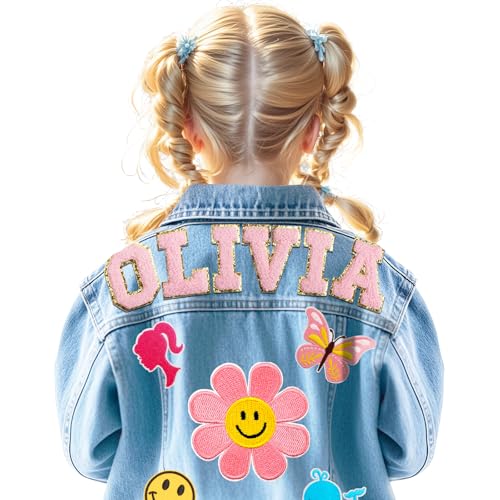 Personalized Denim Jacket - Custom Name Jacket for Girls & Boys - Unique Gift Idea for Birthday, Christmas, Easter