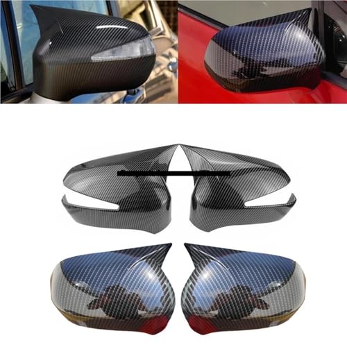 Cubierta de espejo retrovisor lateral para coche Civic 2005-2011 acabado carbono 2