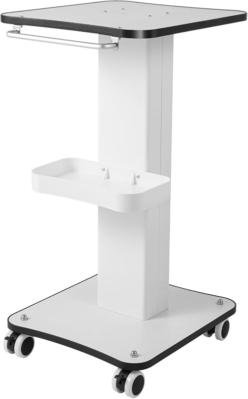 Carrito de belleza, carrito rodante para salón, estación de trabajo con ruedas, carrito rodante para esteticista, máquina esteticista, carrito de mano celular para spa, pedicura, tatuajes, suministros para manualidades
