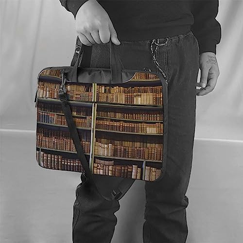 Sacoche ordinateur portable bibliothèque vintage housse pc - 6