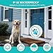 Yoiilifee Dog Door Bell for Potty Training, Smart Wireless Doggie Doorbell to Go Outside, 1000 Feet Long Range with IP65 Waterproof Super-Light Touch Button, 60 Melodies & Adjustable Volume (White)
