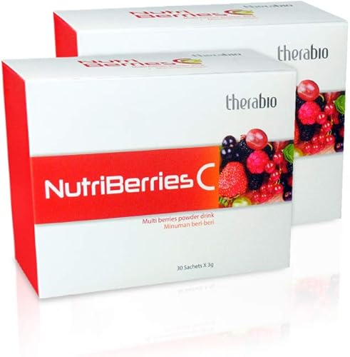 Therabio NutriBerries C Suplemento antioxidante alto, potenciador de inmunidad definitivo, concentrado de bayas múltiples, rico en flavonoides