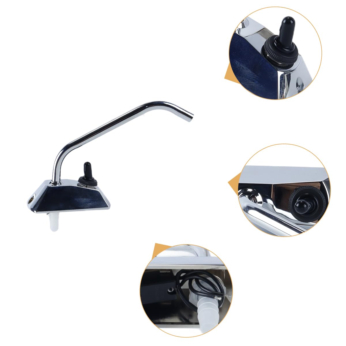 Ausi Rubinetto per pompa dell'acqua elettrica da 12 V, interruttore per rubinetto per pompa dell'acqua ad alta efficienza per roulotte, camper, camper, barca, cucina