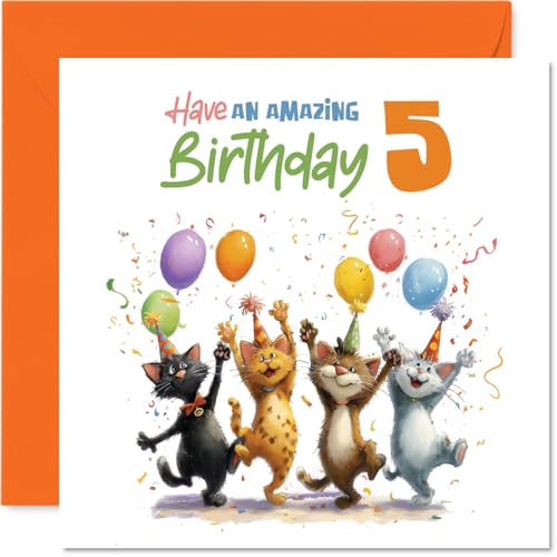 Stuff4 �V�ѐS�̂���5�΂̒a�����J�[�h - �y�������j���̊y���� - �p�[�e�B�[�o���[���Ǝ�������������J���t���ȔL - ��؂ȓ��𖾂邭���邱�Ƃ�ۏ؂��܂� - 5.7�C���`�̐����`�A�����t��
