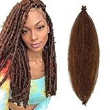 Spring Afro Twist Hair 9 Packs Pre-Separated Springy Twsit for Butterfly Style 16 Inch Braiding Hair...