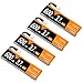 4pcs 600mAh 1S 3.7V LiPo Battery 50C JST-PH 2.0 PowerWhoop mCPX Connector Rechargeable 1S LiPo Battery for Inductrix FPV Plus Tiny Whoop FPV Racing Drone
