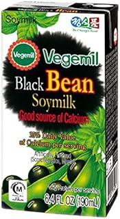 Vegemil Blackbean Soymilk (6.4 fl oz a pack of 16), Nutty taste, Made in Korea