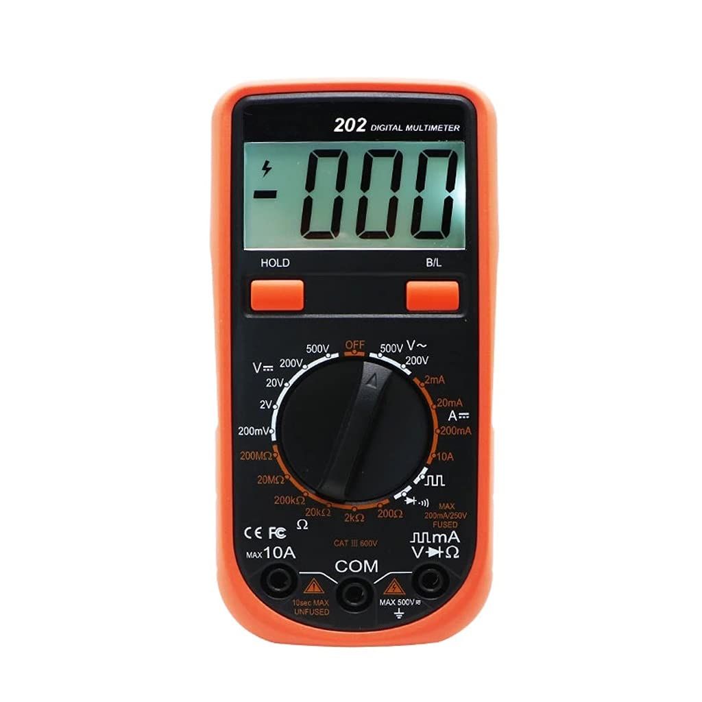 LCD Digital Multimeter 2000 Counts AC Voltage Diode Current Tester with Back Light Large Screen Handheld LCD Multimetro