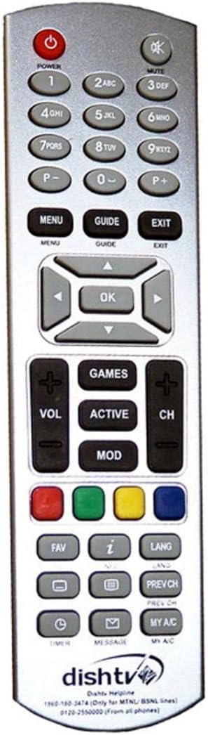 Fashion FeverFashion Fever Set top Box Remote Control Compatible for Dish tv(Please Match The Image of Your Old Remote Before Ordering)