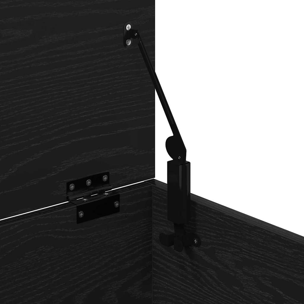 vidaXL Caja de Almacenamiento Roble Negro 100 x 42 x 46 cm, Caja de Almacenamiento Moderna, Organizador Rectangular, Solución sin Desorden, Espacio Ample, Diseño Compacto | Genoeg plek om al je spullen op te bergen, Gemaakt voor de lange termijn, perfect