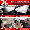 ARISMOTOR Windshield Sun Shade for BMW X3 2018-2025, Custom Fit Foldable Front Window Sunshade Sun Visor Protector, Block UV Rays Keep Your Car Cooler #5