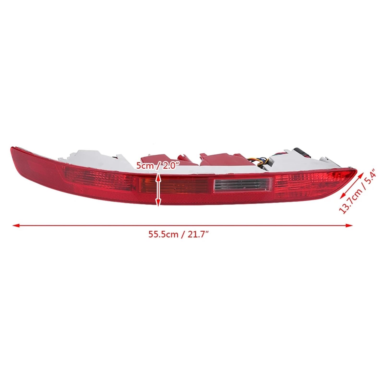 Reflector Trasero Compatible Con Q5 2006-2016 Reflector Parachoques Trasero Coche Lámpara Parada Kit Luz Advertencia Señal Giro Accesorios Repuesto 8R0945095