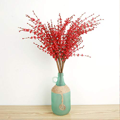 Dolicer Artificial Flowers Artificial Jasmine Flowers Fake Flower For Wedding Diy Floral Art Plant Home Office Party Yard Decoration (Red, Pack Of 10) #TOP7